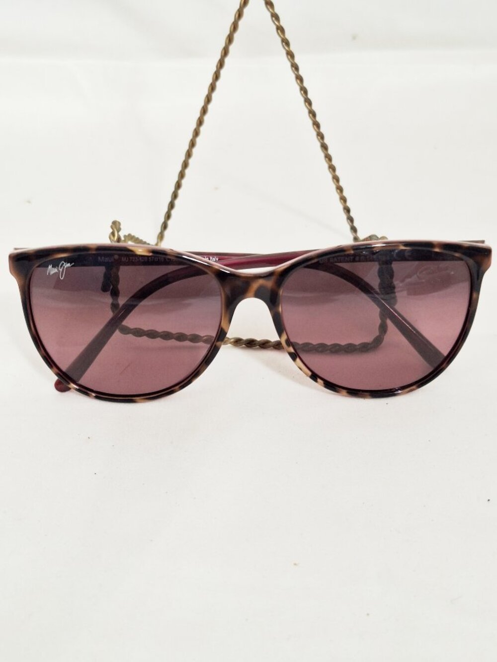 Maui Jim Ocean Polarized Sunglasses MJ 723-12B  Raspberry Tortoise